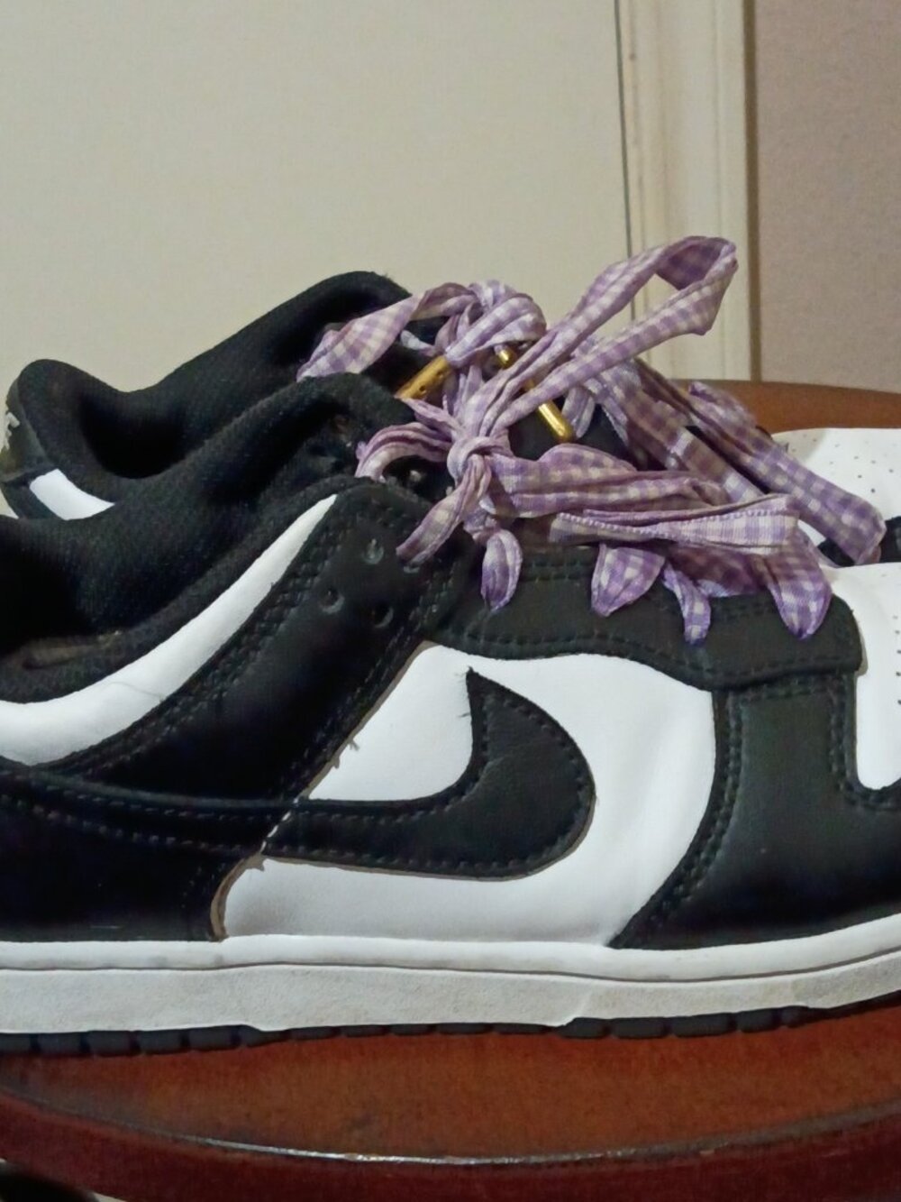 Nike Dunk Low Shoes Size 2.5Y Youth Black White Panda Dunks CW1588-100 Sneakers - Picture 4 of 14